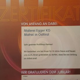Auszeichnung 10 Jahre Synthesa